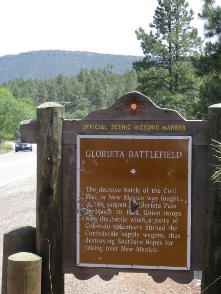 Glorieta Pass canyon New Mexico Civil War battlefield